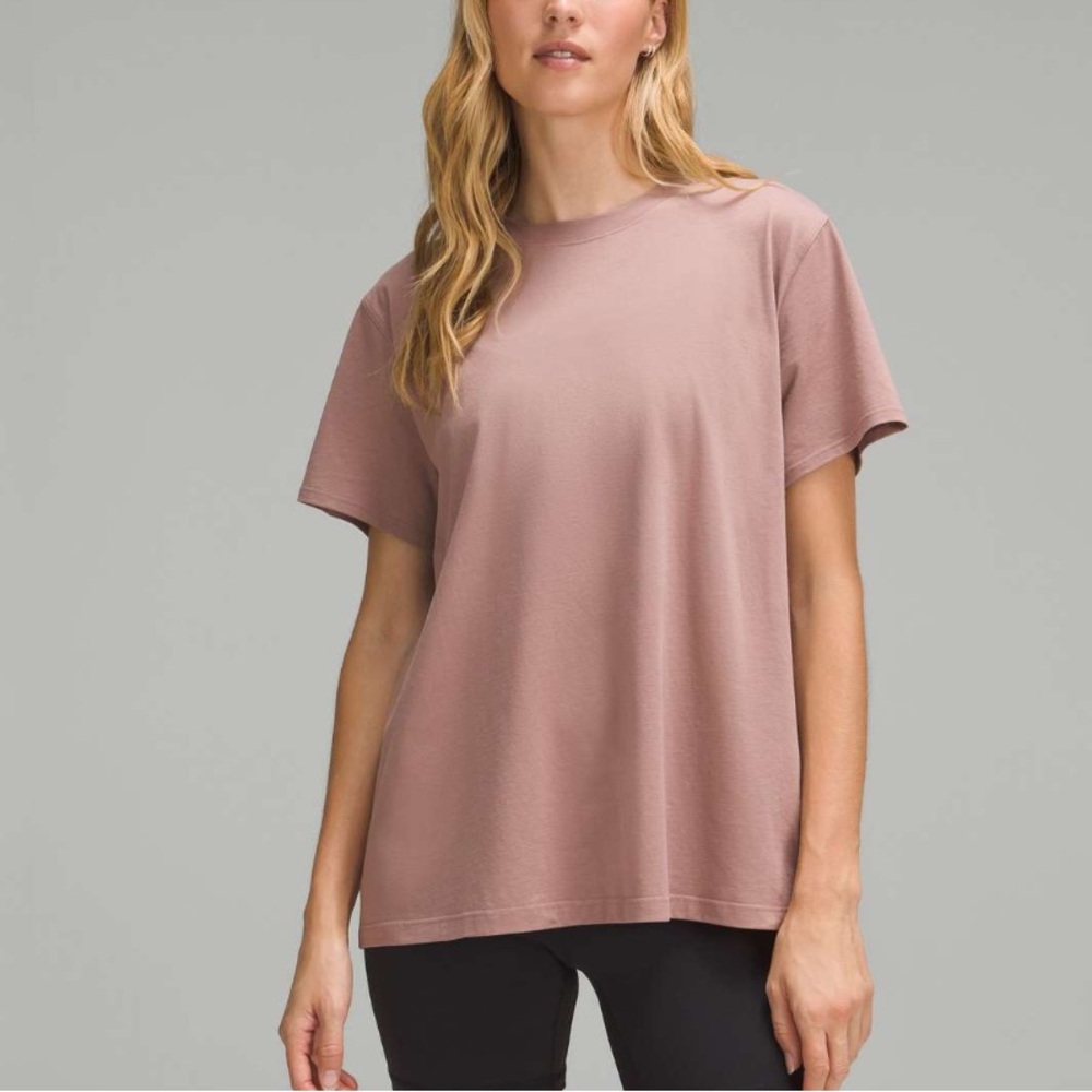 lululemon cotton tee | 12 mauve